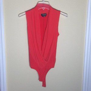 Bebe Silk Wrap Bodysuit